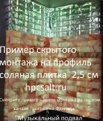 Соляная плитка 20*10*2,5см с фаской