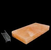 Соляная плитка 20*10*2,5см с пазом из Гималайской соли не торцованная