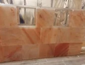 Соляная стена 20х20х2,5см не торцованная шлифованная плитка 