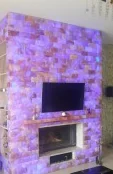 Соляная стена, скрытый монтаж, натуральный кирпич 5 см (1 кв.м.) himalaysalt.ru