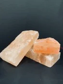 Соляной кирпич натуральный 20х10х5см с пропилом (пазом) для бесклеевого монтажа